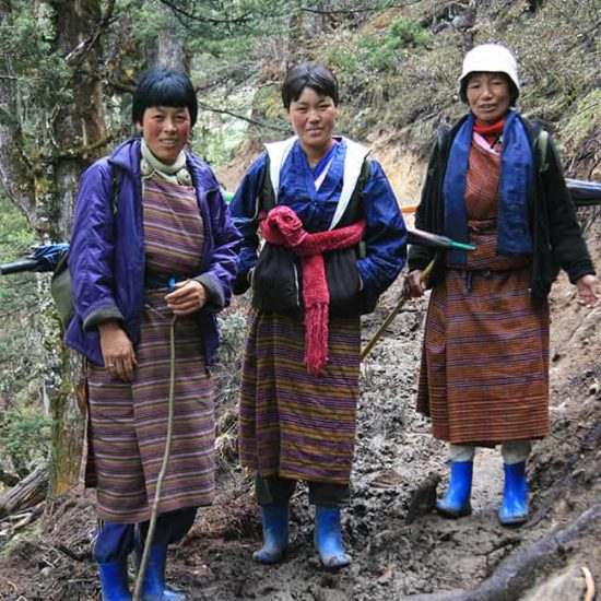Locals from Bumthang in Bhutan