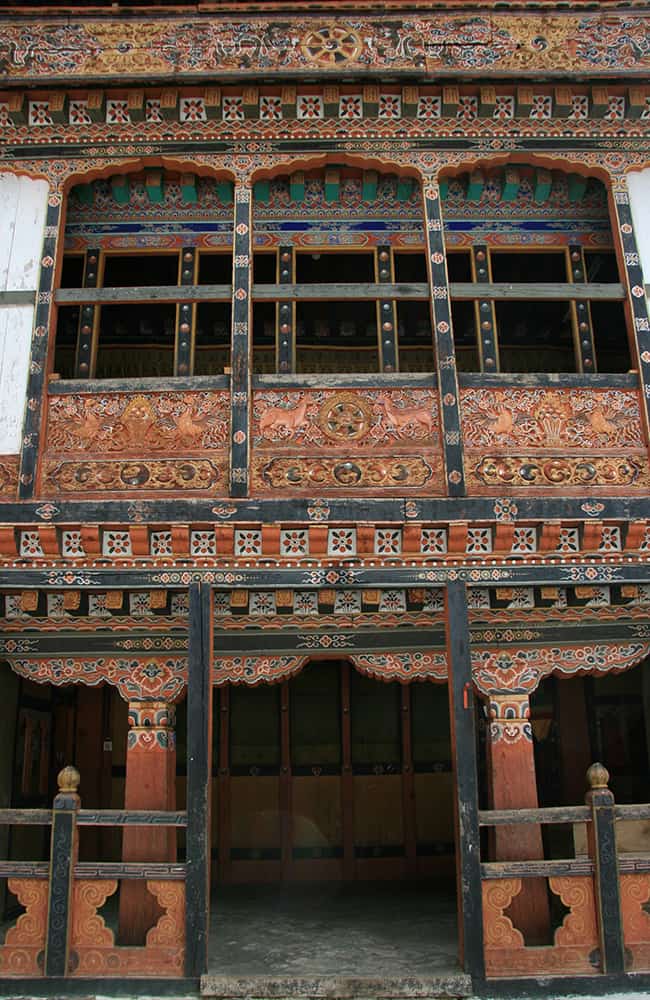 Inside Lhuntse Dzong