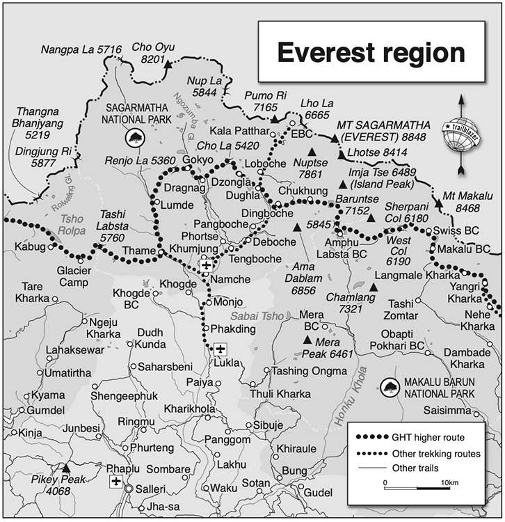 Everest Region Map